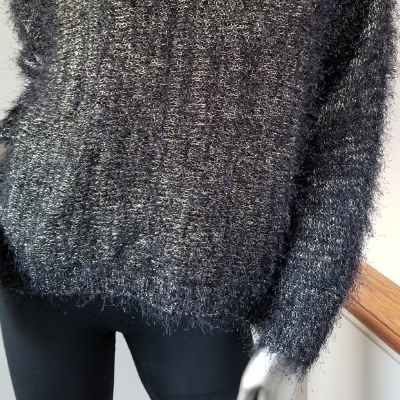 Sparkly Black and Gold Sweater - with Free Gift - Picture 3 of 4